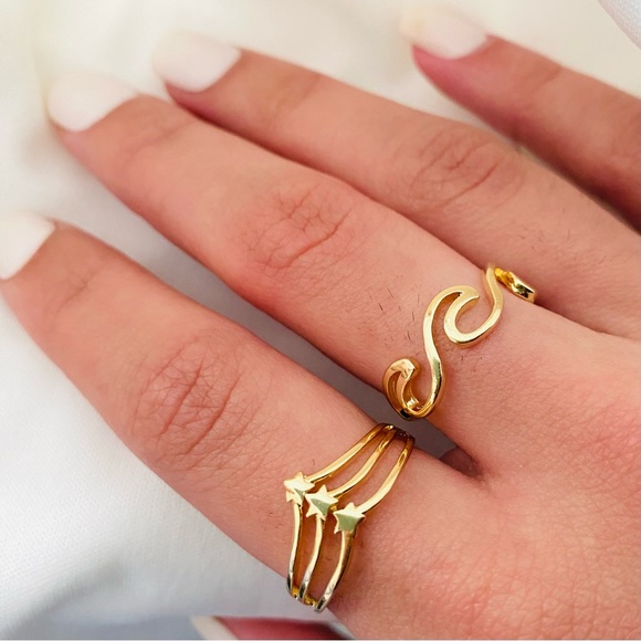 Ocean Wave Ring - Picture 8 of 12